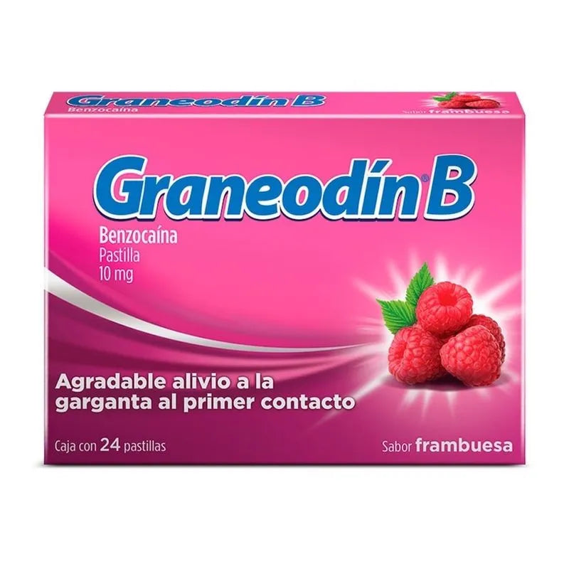GRANEODIN - B 10MG FRAMBUESA 24 PAST