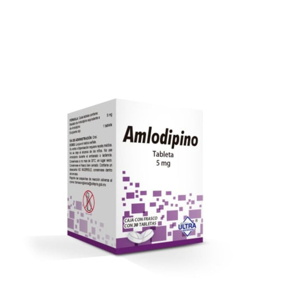 AMLODIPINO 5 MG FCO 30 TAB LGEN