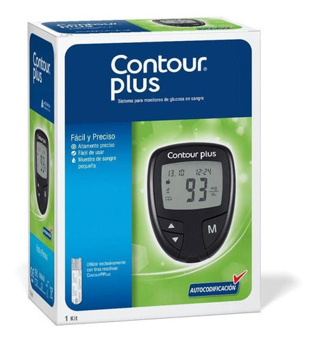 CONTOUR PLUS KIT MEDI GLUCO CON 5 TIRAS REACTIVAS Y 5 LANCETAS