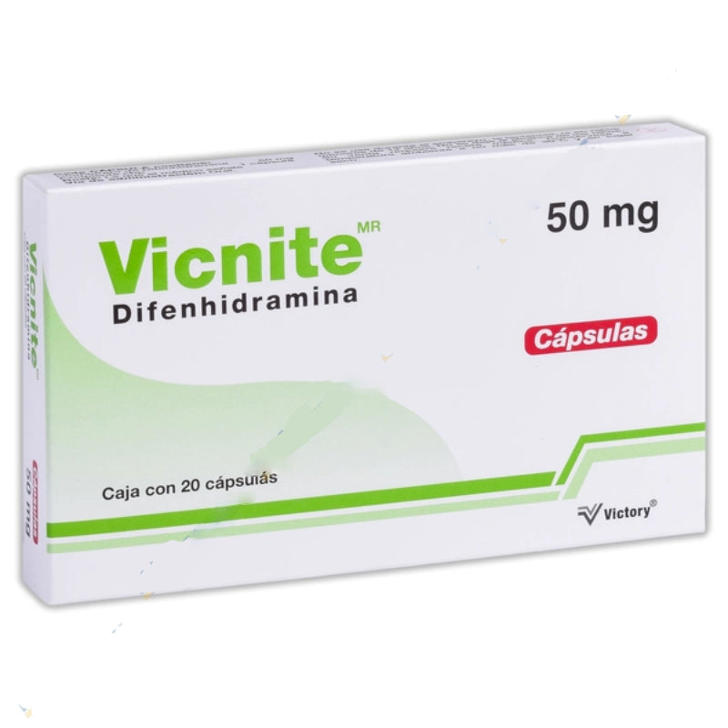 VICNITE CAP. 50 MG. CAJA C/20