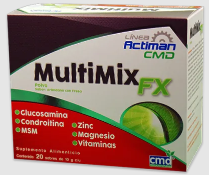 MULTIMIX FX PVO. CAJA C/20 SOBRES DE 10 G. C/U SABOR ARANDANO/FRESA