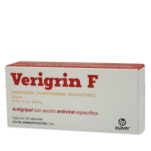 VERIGRIN F CAP 50 MG/3 MG/300 MG CAJA C24