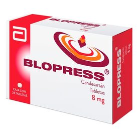 BLOPRESS 8 MG 28 TAB