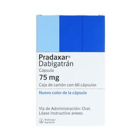 PRADAXAR 75 MG 60 CAPS