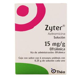 ZYTER 15MG/G SOL OFT SB C/6UNIDO
