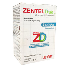 ZENTEL DUAL 400/100MG FCO 10MLSUSP