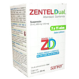 ZENTEL DUAL 400/200MG FCO 20MLSUSP