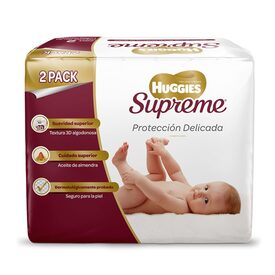 Toallas Húmedas Huggies Supreme 2 Pack 80 Piezas