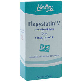 FLAGYSTATIN 500 MG 10 OV