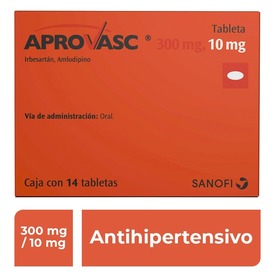 APROVASC 300/10 MG 14 TAB