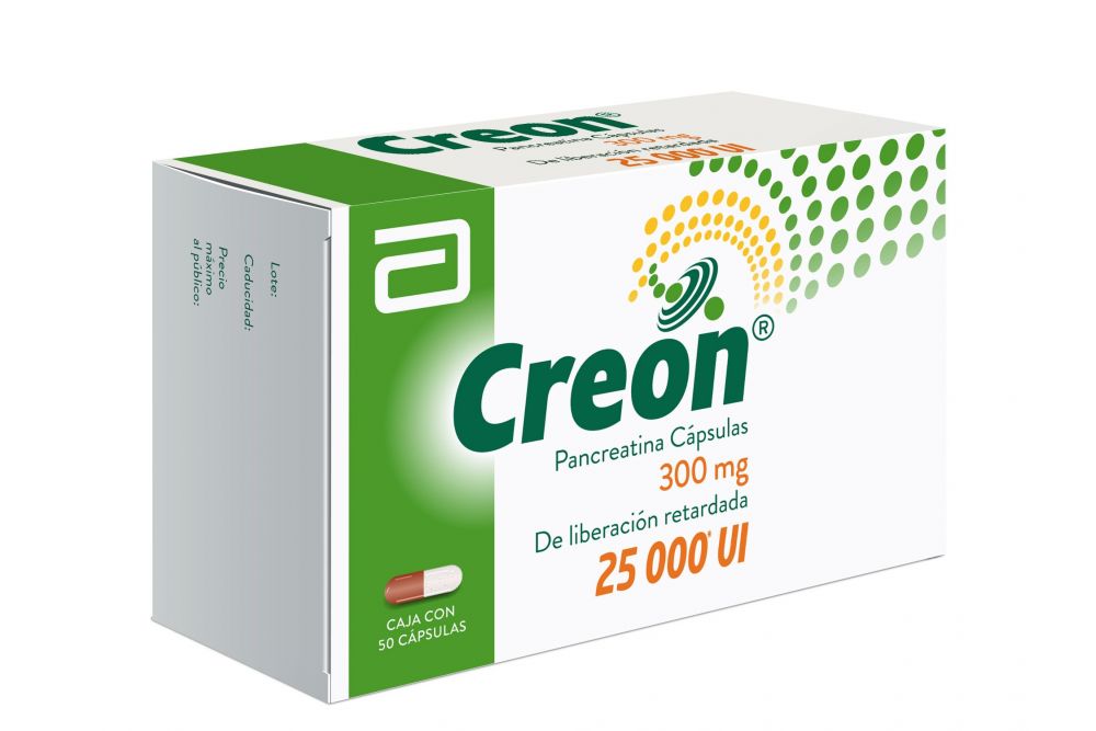 CREON 300 MG 25000U 50 CAPS