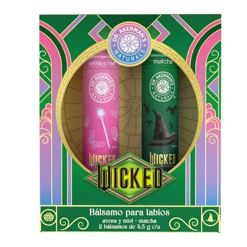 2 Pack Duo Bálsamos Labiales Wicked Avena Y Miel + Matcha 4.5 g Cada Uno