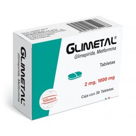 GLIMETAL 1000/2MG 30 TAB