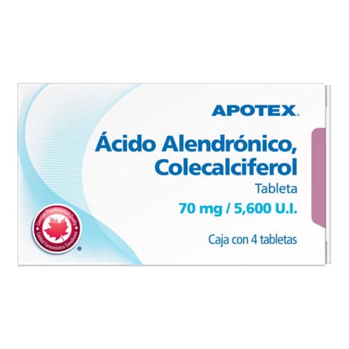 ACIDO ALEN/COLECAL 4 TAB 70 MG/5600 UI