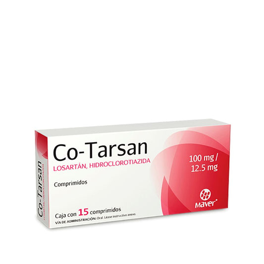CO-TARSAN 15 COMP 100/12.50 MG