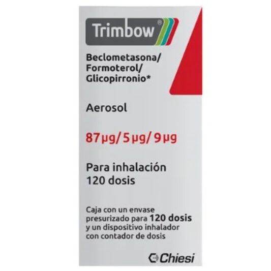 Trimbow Aerosol 87 mcg/5 mcg/9 mcg, 120 Dosis