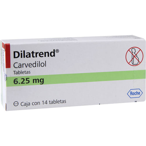 DILATREND 6.25 MG 14 TAB