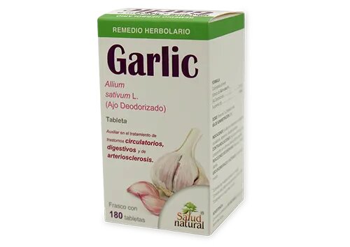 GARLIC (AJO DEODORIZADO) 180 TAB 2 MG