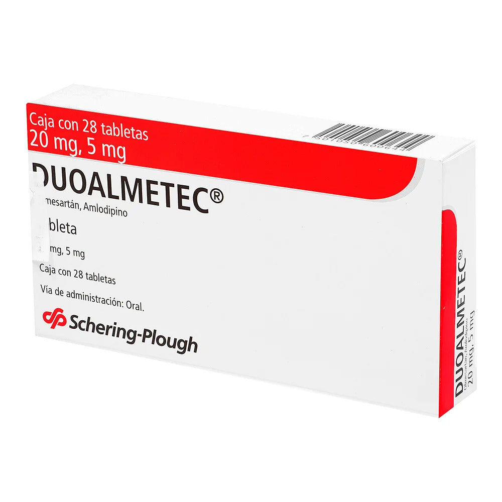 DUOALMETEC 20/5 MG 28 TAB