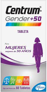 CENTRUM GENDER+50 MUJER 60 TAB