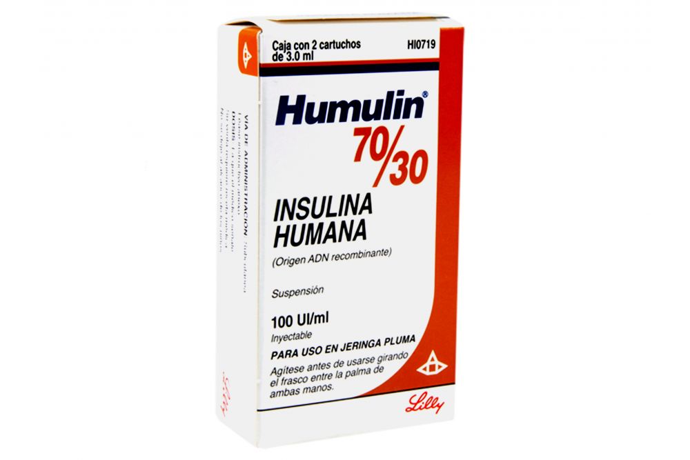 HUMULIN 70/30 CART INY C/2 3.0ML – FarmaVrim