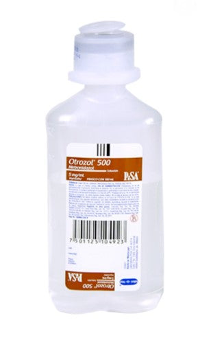 OTROZOL INY. 500 MG. ENV. C/100 ML.