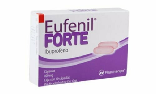 EUFENIL FORTE CAP. 400 MG. CAJA C/10