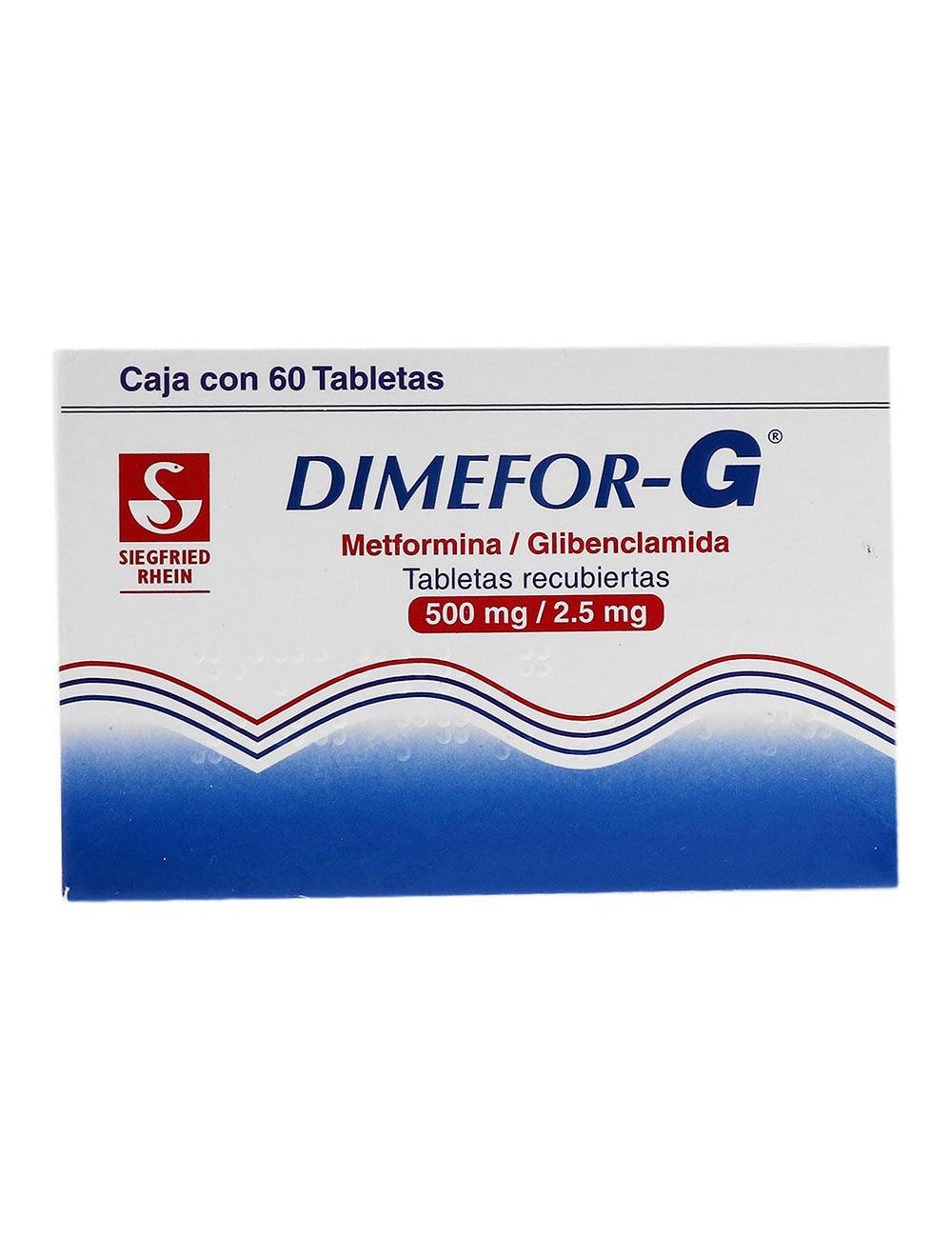 DIMEFOR-G 500/2.5MG 60 TAB REC