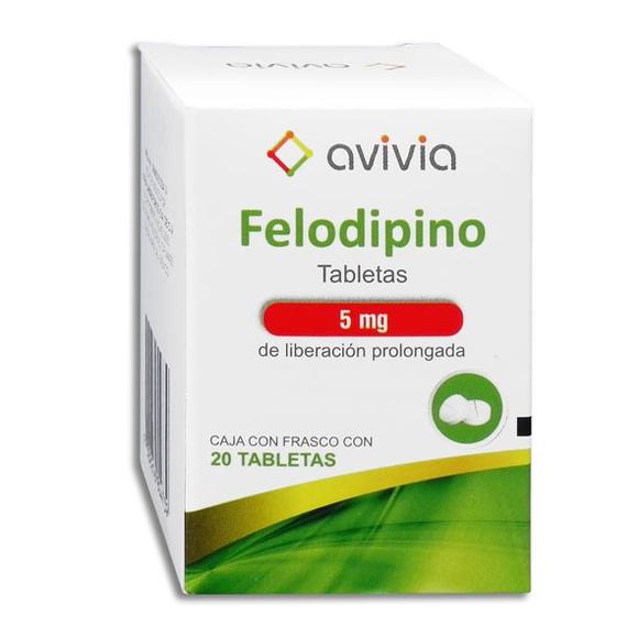 FELODIPINO 20 TAB 5 MG