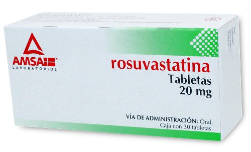 ROSUVASTATINA TAB. 20 MG. CAJA C/30