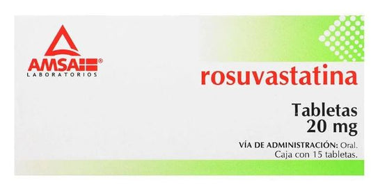 ROSUVASTATINA TAB. 20 MG. CAJA C/15