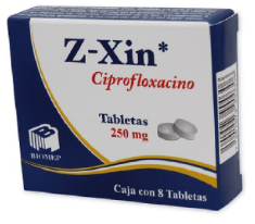 CIPROFLOXACINO 250 MG 8 TAB LGEN