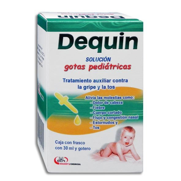 DEQUIN SOL. GTS. PED. CAJA C/FCO. C/30 ML.