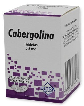 CABERGOLINA 0.5MG 2 TAB     LGEN