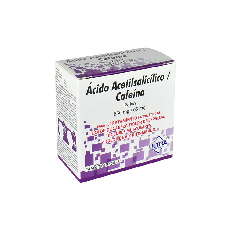 ACIDO ACET/CAFE 850/65MG PVOLGEN