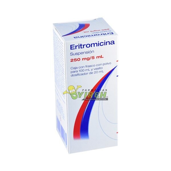 ERITROMICINA SUSP. 250 MG. FCO. C/100 ML.