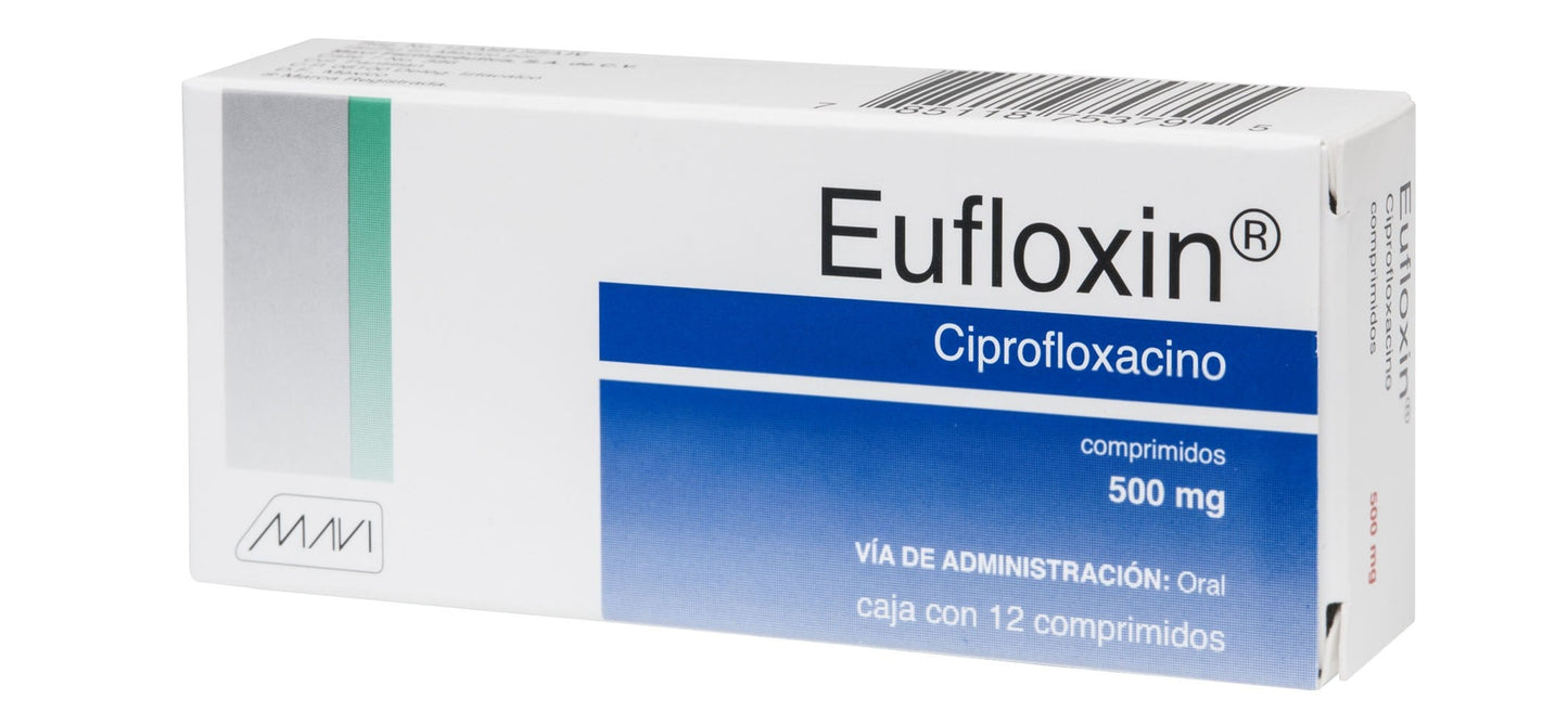 EUFLOXIN 500MG TAB C12