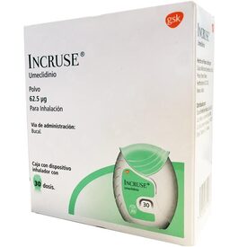 INCRUSE POLVO 62.5PG P/INHALACION