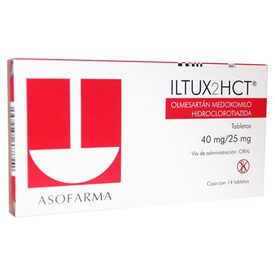 ILTUX2HCT 40/25MG 14 TAB