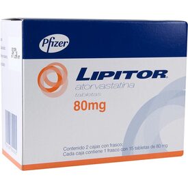 LIPITOR 80 MG 15 TAB 1+1