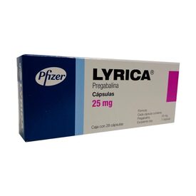 LYRICA 25 MG 28 CAPS