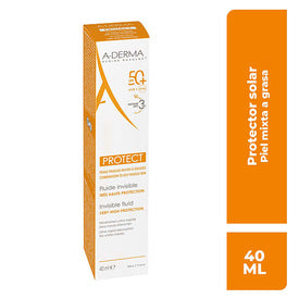 ADERMA PROTECT INVISI SPF50 - FLU 40ML