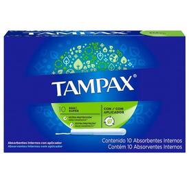 TAMPONES TAMPAX SUPER ABSOR C/10