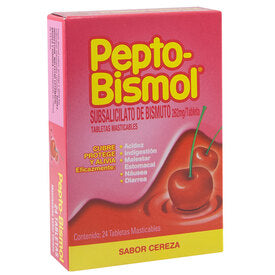 PEPTO-BISMOL CEREZA 24 TAB MAST