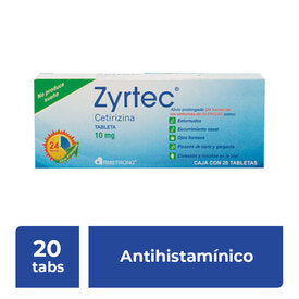 ZYRTEC 10 MG 20 TAB