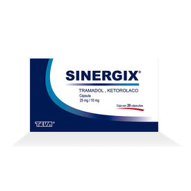 SINERGIX 25/10MG 20 CAPS