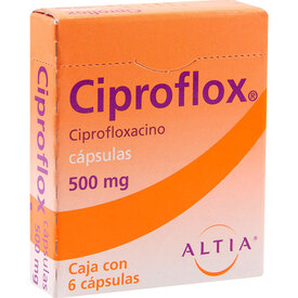 CIPROFLOX 500 MG 6 CAPS