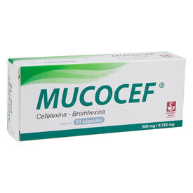 MUCOCEF 500/8.782 MG CAPS 21
