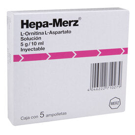 HEPA-MERZ IV 5G 5X10 ML AMP
