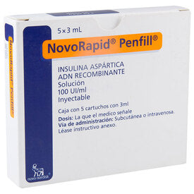 NOVORAPID PENFILL 100U SOLINY 5X3ML